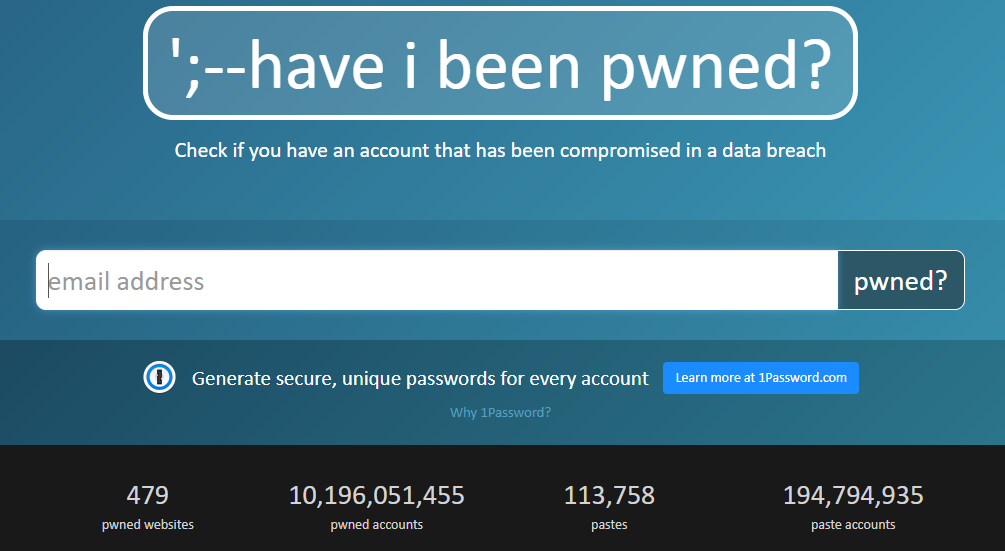 Have I been pwned?